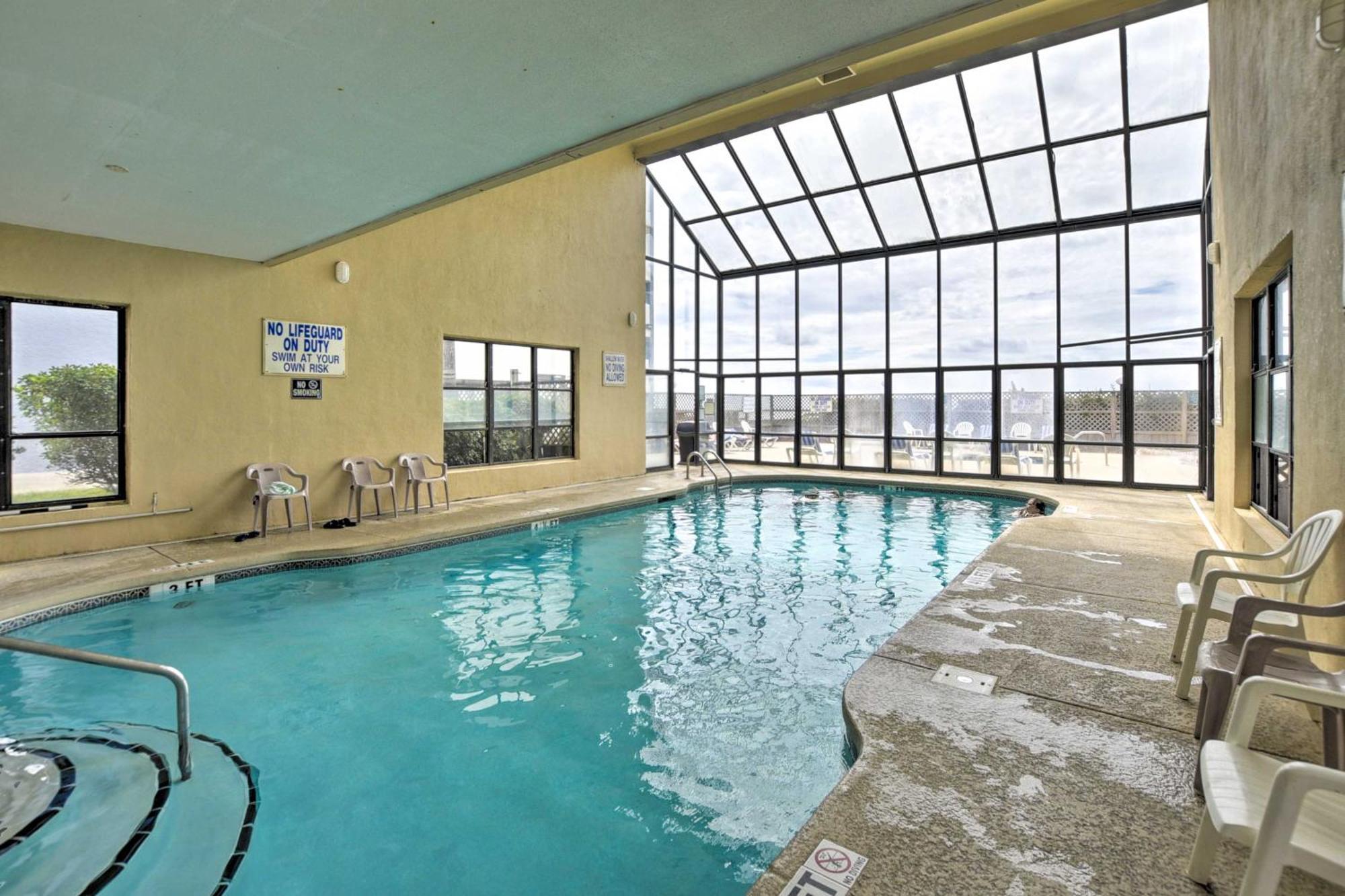Oceanfront North Myrtle Beach Condo With Indoor Pool Eksteriør billede