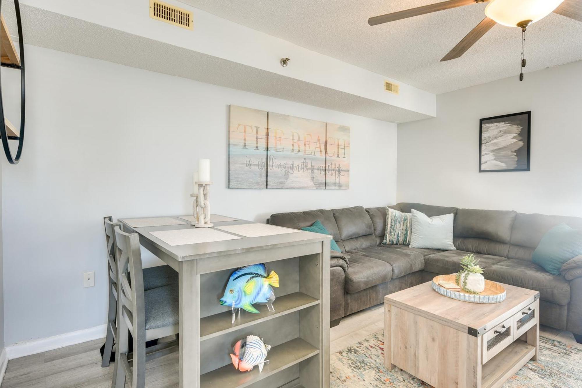 Oceanfront North Myrtle Beach Condo With Indoor Pool Eksteriør billede