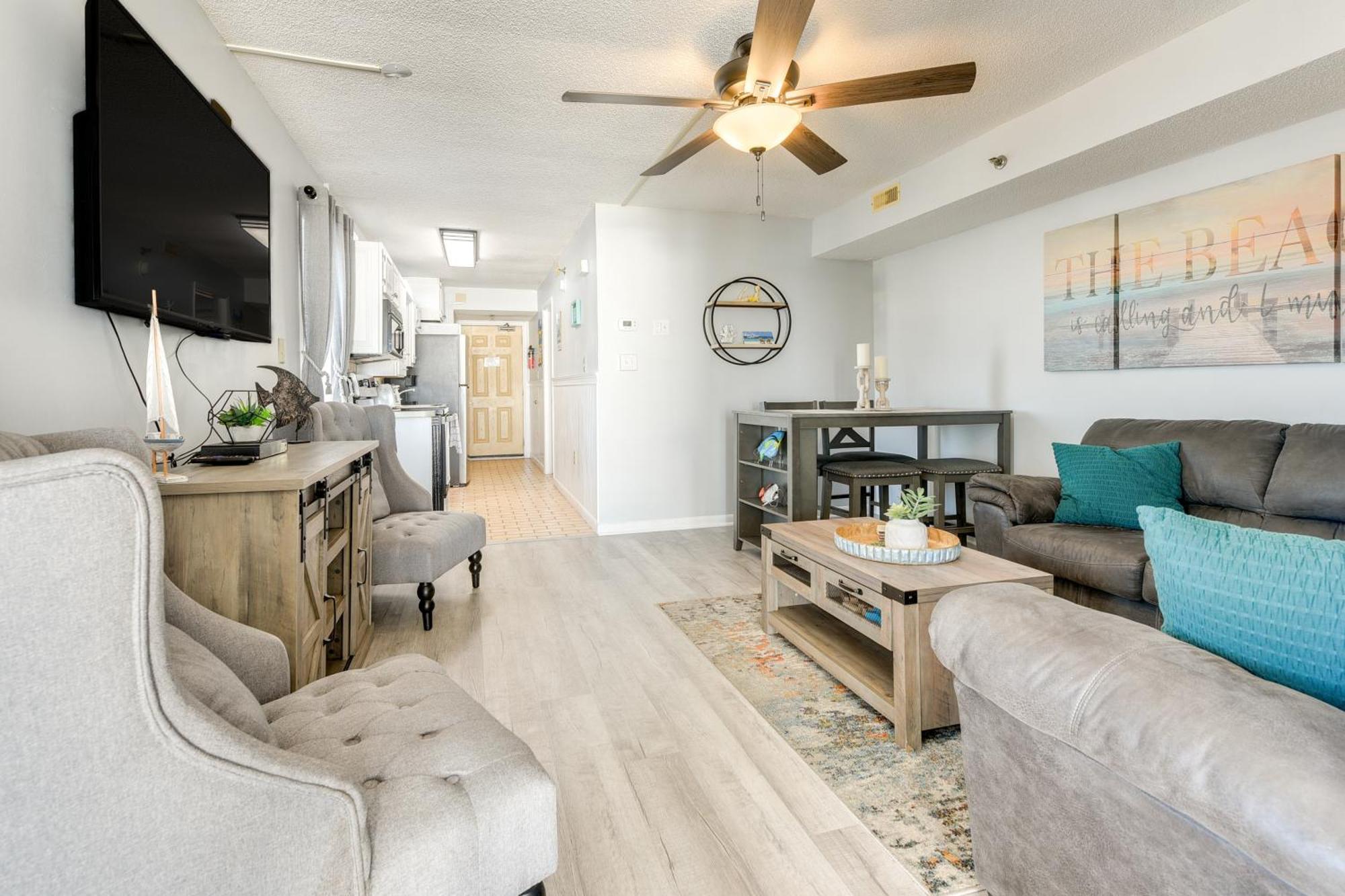 Oceanfront North Myrtle Beach Condo With Indoor Pool Eksteriør billede