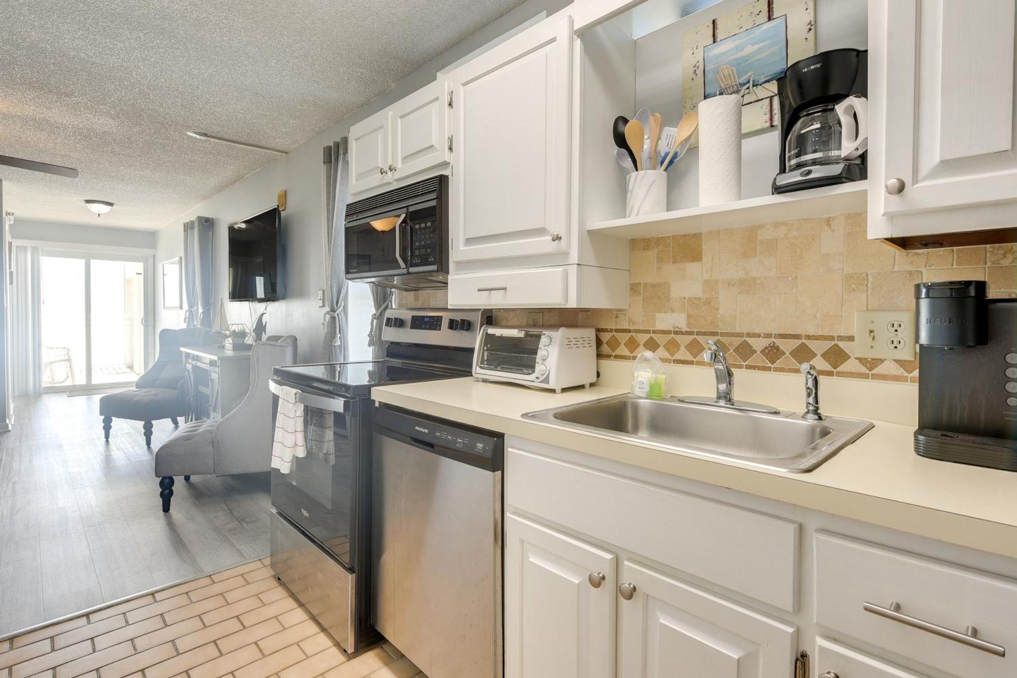 Oceanfront North Myrtle Beach Condo With Indoor Pool Eksteriør billede